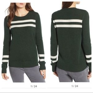 Rebecca Minkoff Striped Wool-Cashmere Sweater